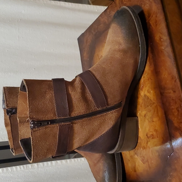 Naturalizer Brown Buckle Boots - Picture 3 of 13